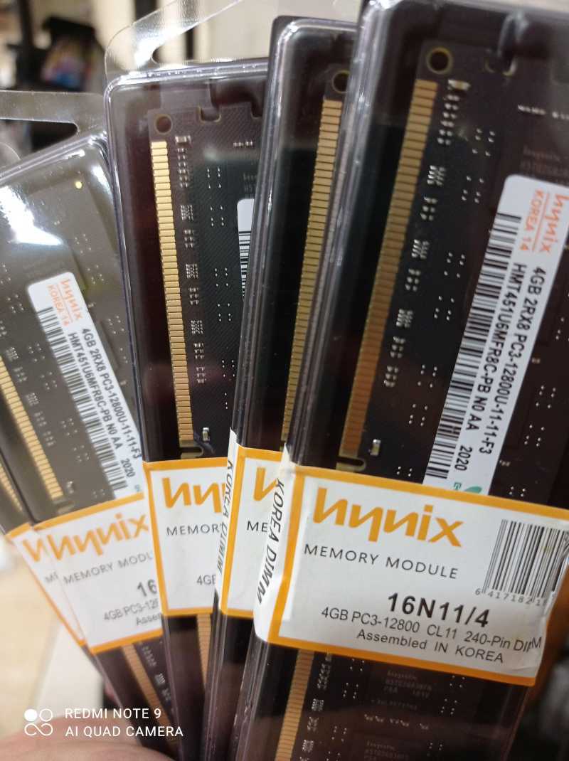 RAM HYNIX DDR3 4GB PC-12800 MEMORY KOMPUTER LONGDIMM