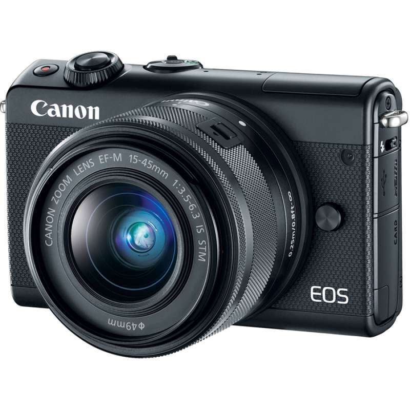 eksklusif blibli canon eos m100 kit 15 45mm canon m100 kit garansi resmi pt datascrip 2 tahun