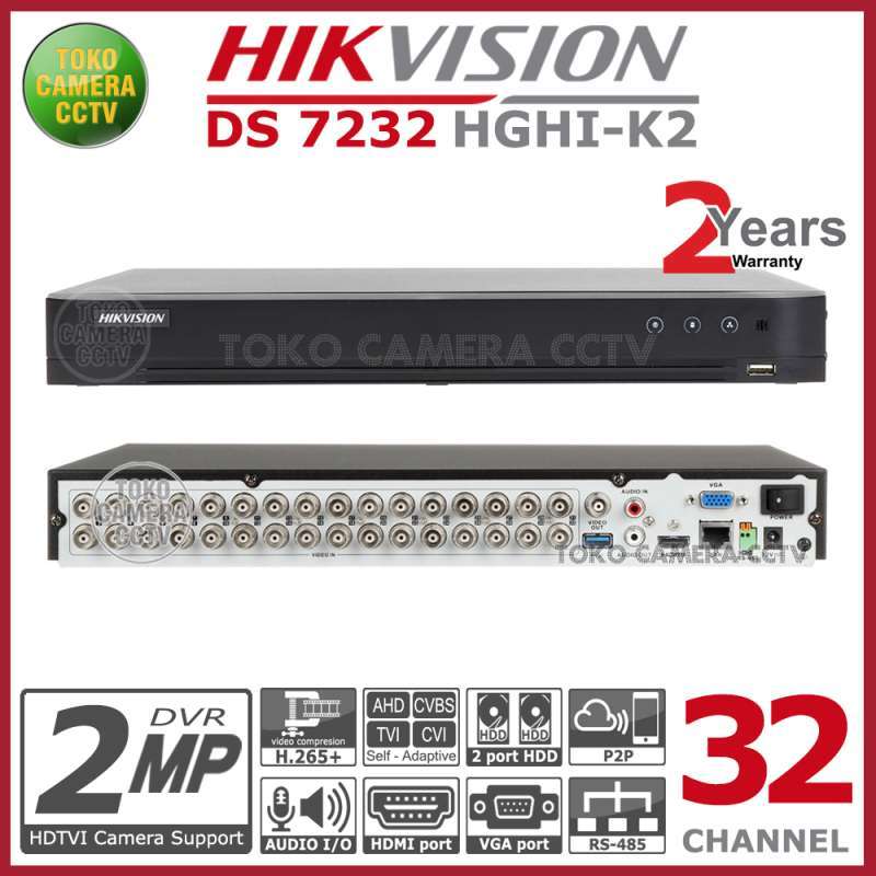 HIKVISION 32CH DVR IDS-7232HQHI-M2/S at ₹ 26550/piece | Hikvision Digital Video Recorder in Mumbai | ID: 24233886433