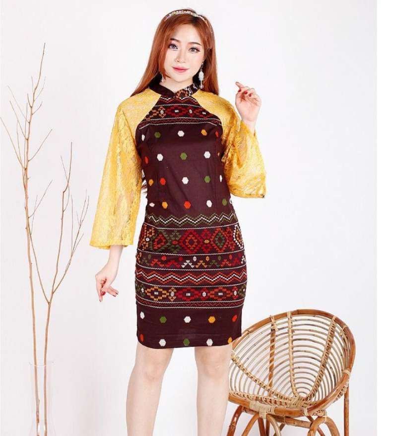 Jual Jo Nic Elaine Dress Batik Kombinasi Brokat Premium Dress Pesta Dress Formal Dress Wanita Murah Mei 2021 Blibli