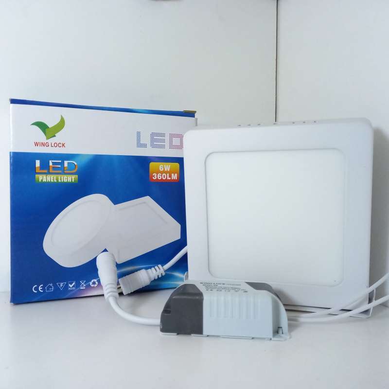 lampu downlight led 6 watt putih ob lampu panel led kotak 6w outbow