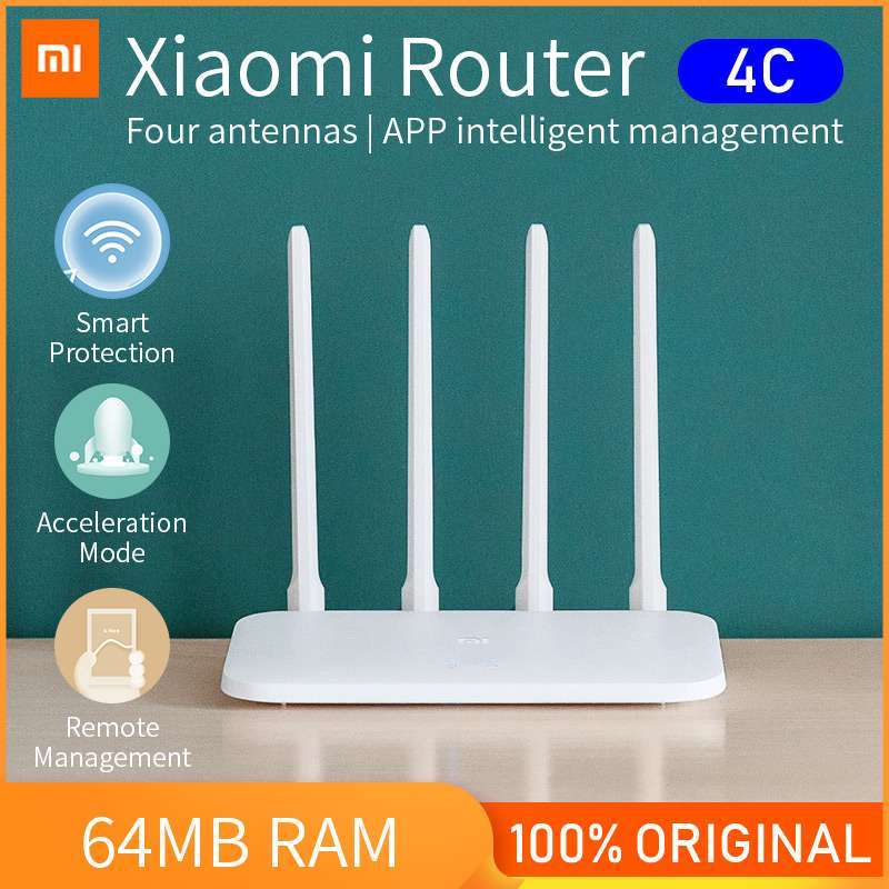 Jual Free Shipping Xiaomi Original Wireless Wifi Router 4c 64 Ram 300mbps 2 4g Antennas Band Wireless Routers Wifi Repeater Smart App Control Murah Mei 2021 Blibli