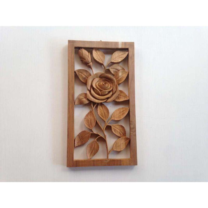 Jual Hiasan Dinding Dekorasi Dinding Kayu Jati Ukir Bunga Mawar Produk Ini Hanya Menyediakan 1 Varian Natural Di Seller Yarden Art Store Kab Jepara Jawa Tengah Blibli