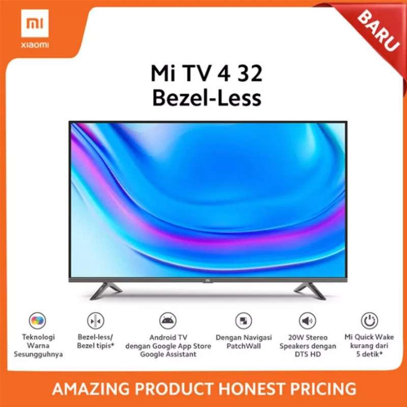 Xiaomi Mi Tv 4 Bezel Less Smart Tv 32 Inch Android Terbaru Agustus 2021 Harga Murah Kualitas Terjamin Blibli