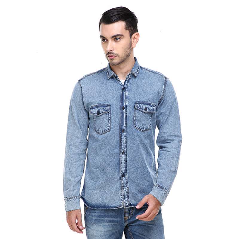 Baju blue jeans top