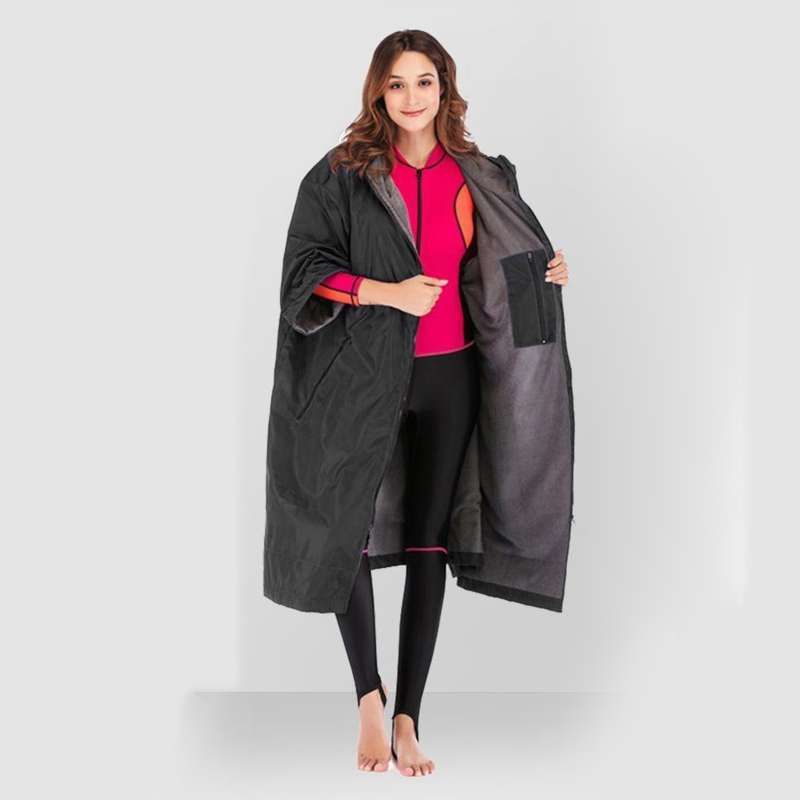 Fleece swimming robe clearance