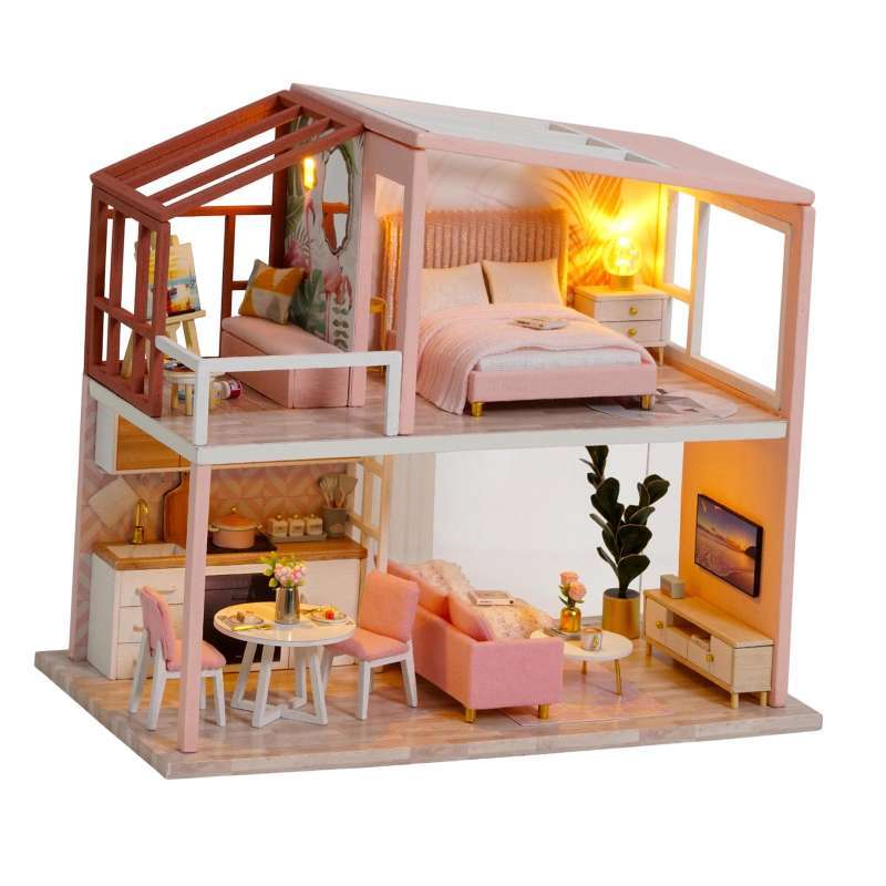 Wooden miniature house Clearance