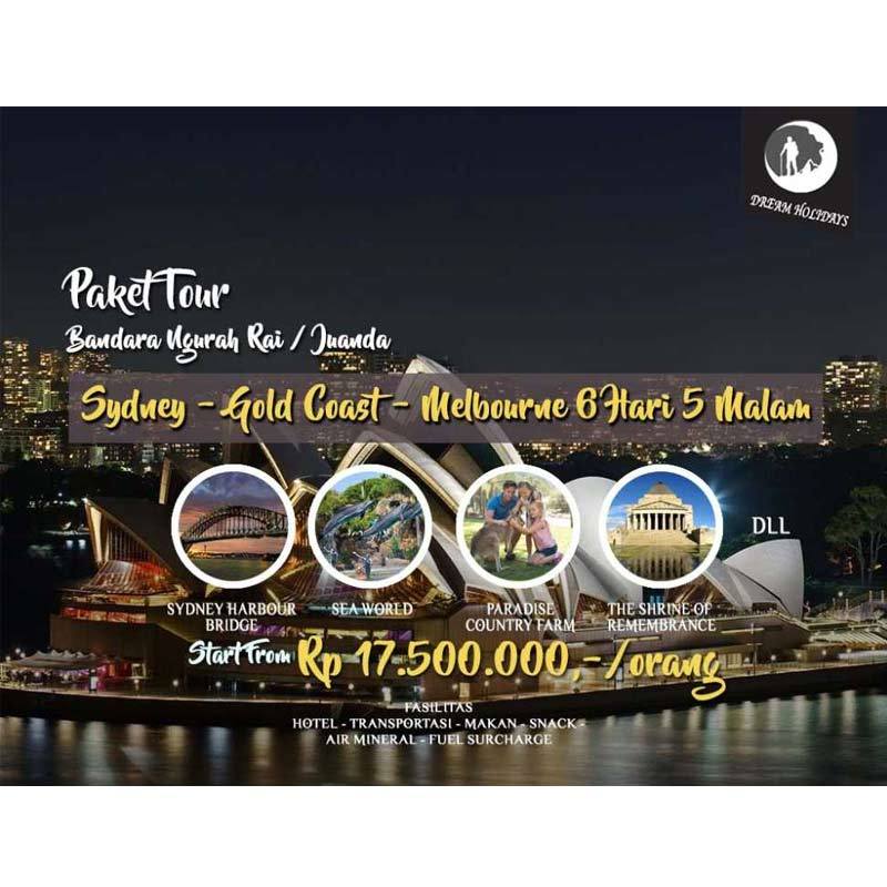 Jual Paket Tour Sydney - Gold Coast - Melbourne 6 Hari 5 Malam - Full  Payment 2021 Single Supplementary Di Seller Dream Holidays - Kota Batu,  Jawa Timur | Blibli