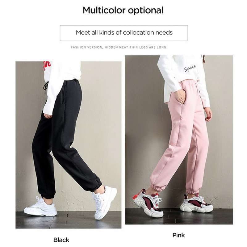 Womens Warm Jogging Pants Winter Thick Fleece Lined Trousers Joggers  Stretchy 