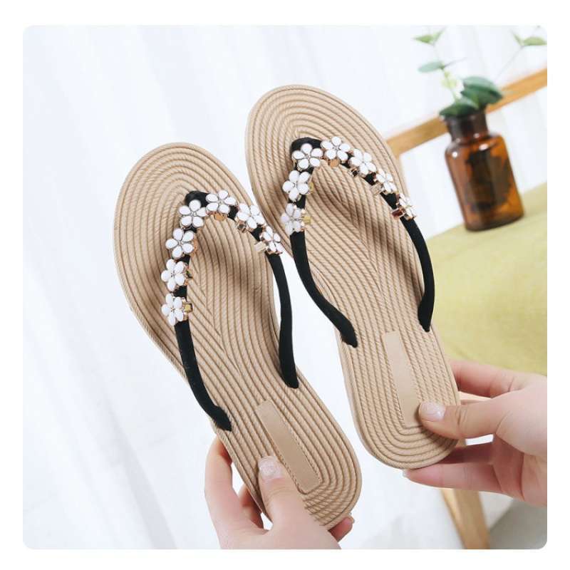 Jual Sandal Wanita Import Sandal Santai Wanita Versi Korea Fashion Terbaru 2020 Sendal Cewek Sd 036 Online Mei 2021 Blibli