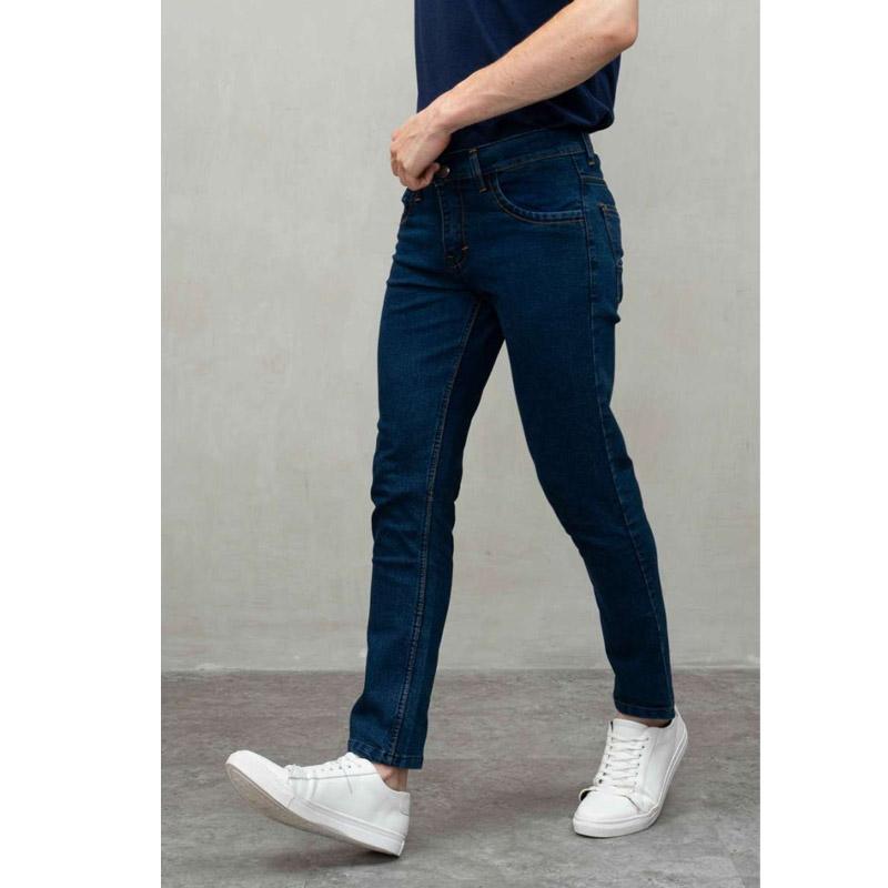 Promo Celana Denim slim fit Panjang Jeans biru navy dawn strech - Biru Navy  36 di Seller Mutiara Online Store - Kota Jakarta Barat, DKI Jakarta | Blibli