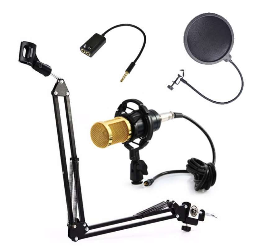 Jual Microphone Bm800 Stand Mic Sm 920 Pop Filter Audio Splitter Sp 35 Murah Mei 2021 Blibli