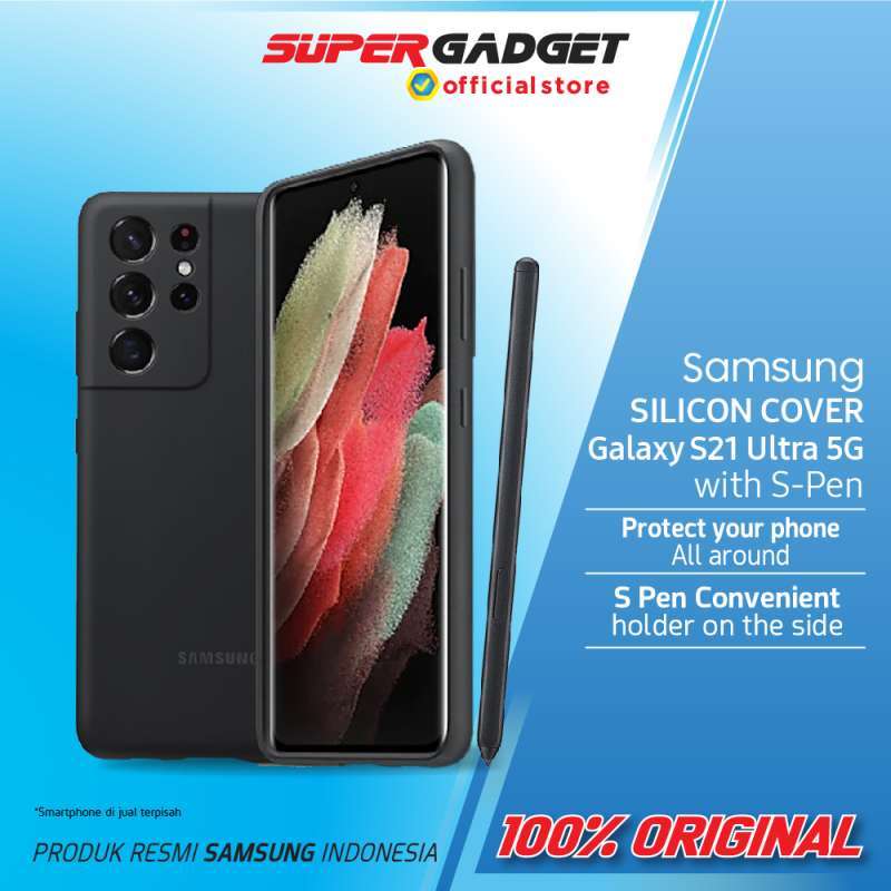 Jual Case Casing Cover Soft Case Silicone With S Pen For Galaxy S21 Ultra 5g Original Terbaru Juli 21 Blibli