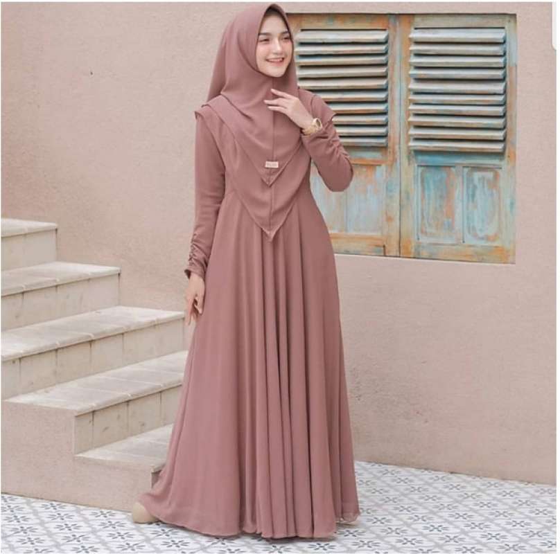 Jual Gamis Mayra Syari Khimar Size 5l Xxxl Xxl Xl L M S Syari Jumbo Murah Mei 2021 Blibli