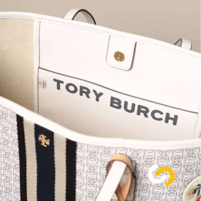 tory burch gemini link applique tote