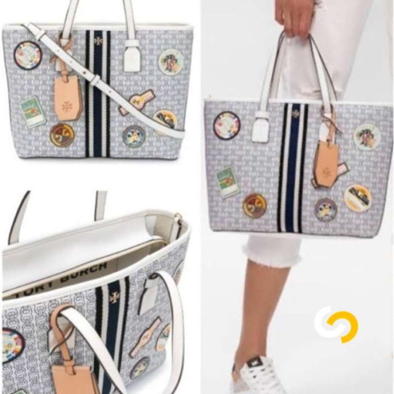 tory burch gemini link applique tote