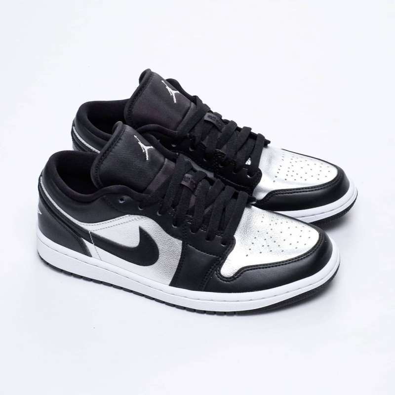 jordan 1 low black silver