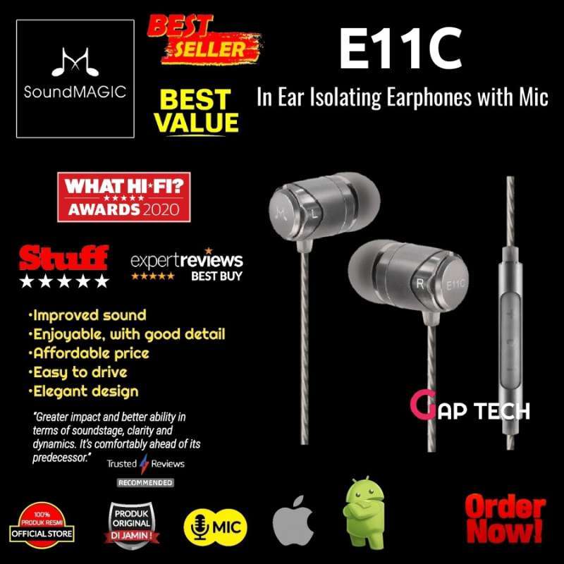 Jual Soundmagic E11c In Ear Isolating Earphones With Mic Original