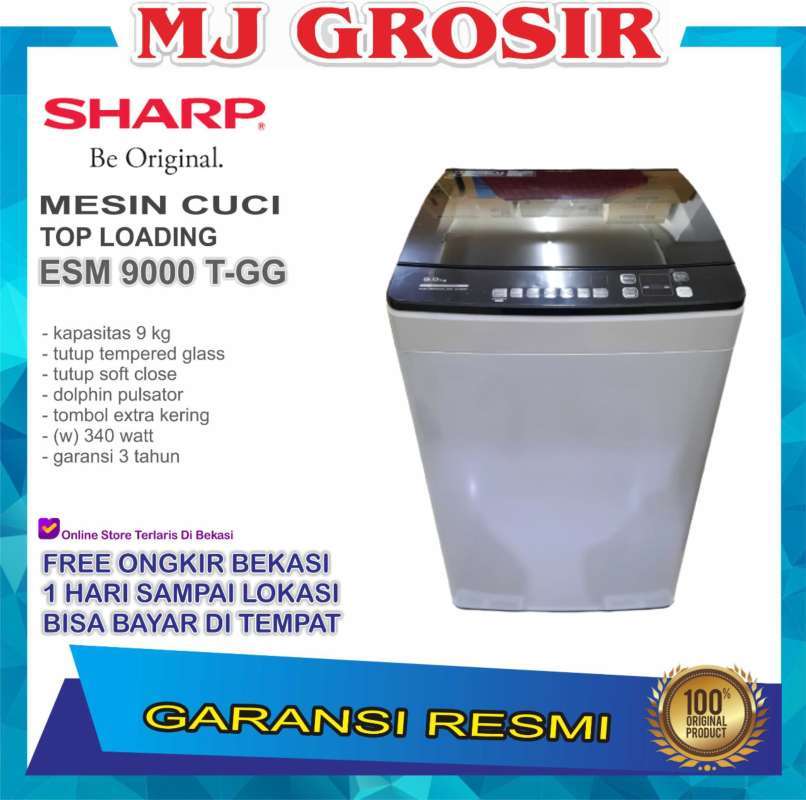 Jual Mesin Cuci Sharp Esm 9000 9 Kg 1 Tabung Esm9000 Top Loading Murah Mei 2021 Blibli
