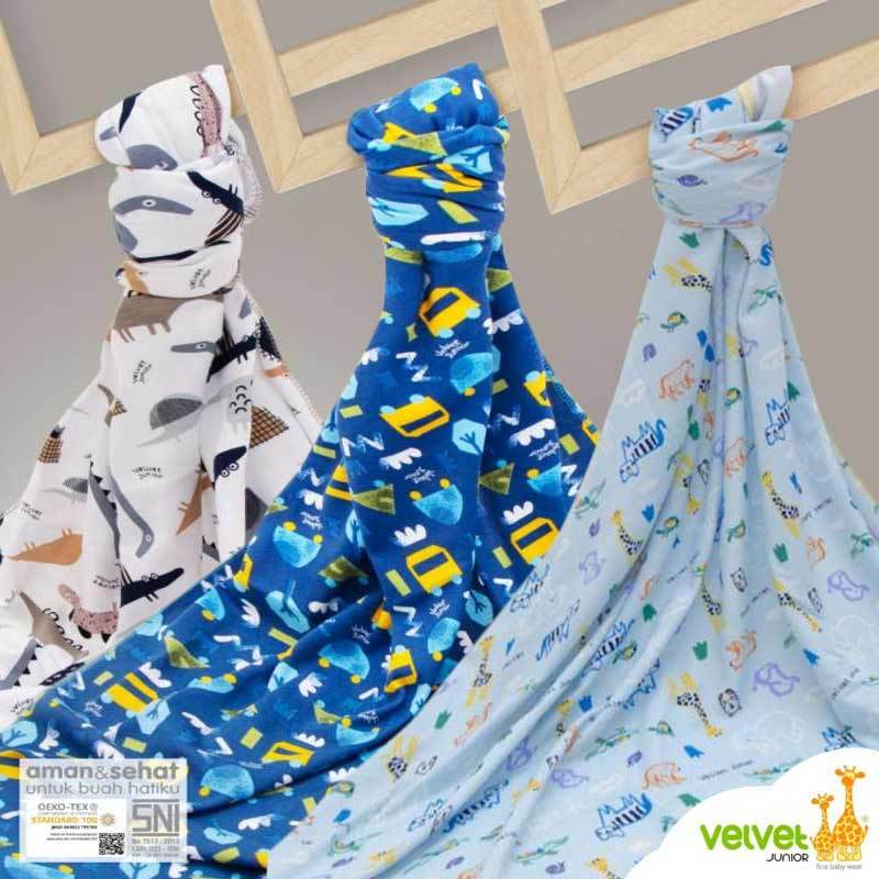 Jual Velvet Junior P19 Boy Series Bedong Bayi 3 Pcs Mix Murah Mei 2021 Blibli