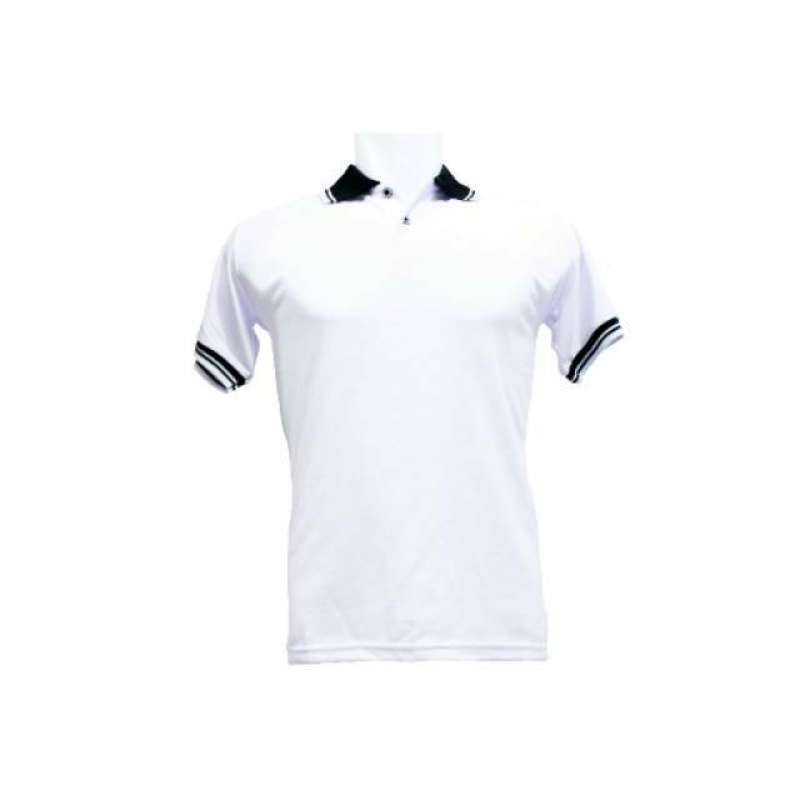 Jual Polo Shirt Kaos Kerah Putih Kombinasi Baju Pria Cowok Kaus Casual Polos Tangan Lengan Pendek Online April 2021 Blibli