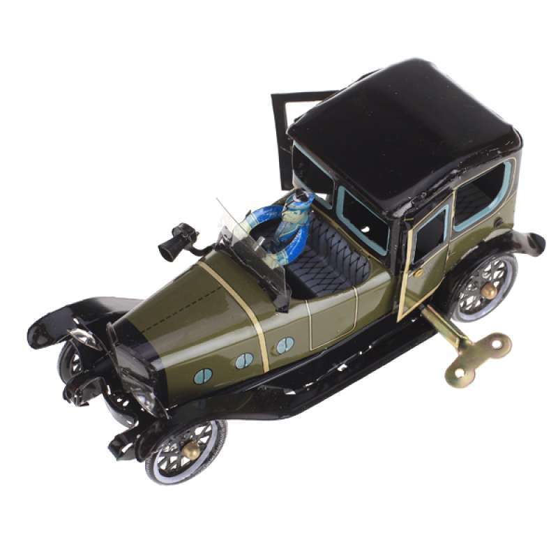 Wind up Taxi Auto Modell mit Schlüssel Uhrwerk Blechspielzeug Sammlerstück 
