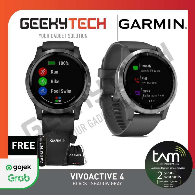Jual Garmin Vivoactive 4 - Shadow Grey 
