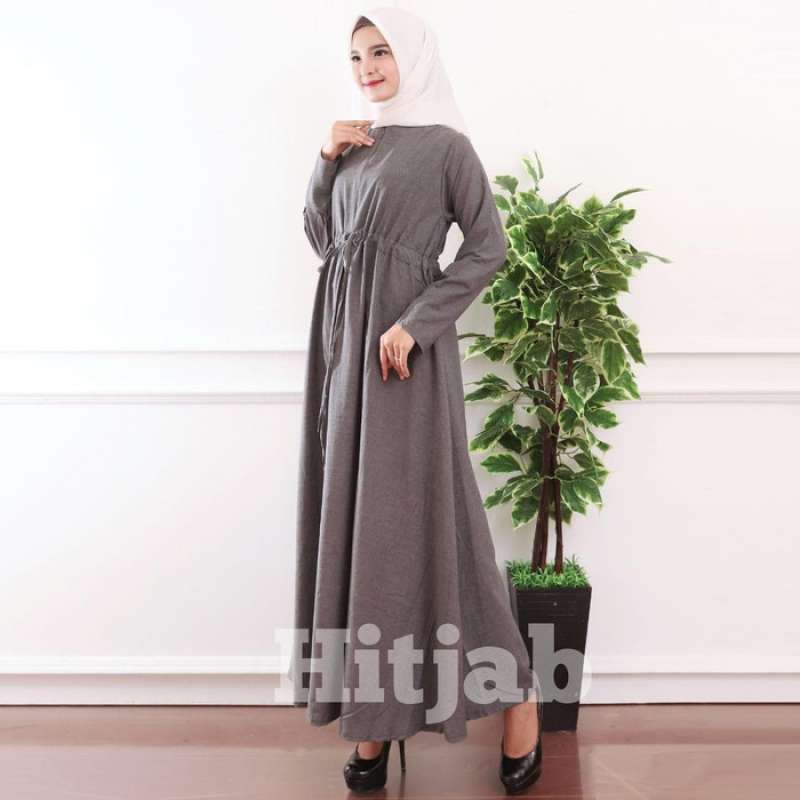 Jual Promo Baju Gamis Wanita Gamis Polos Jumbo Bahan Katun Supernova Black Xxl Murah Mei 2021 Blibli