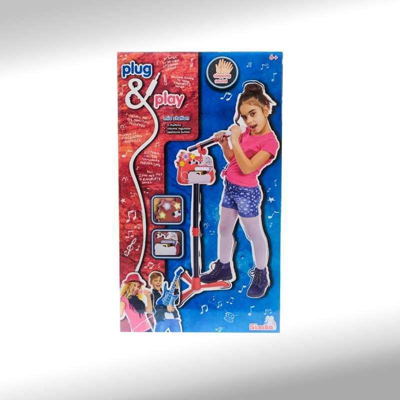 Simba 106834432 Plug & Play Mic Station 
