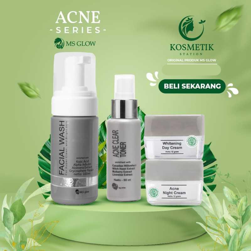 Ms Glow Acne Series Original Paket Krim Penghilang Bopeng Bekas Jerawat Terbaru Agustus 2021 Harga Murah Kualitas Terjamin Blibli