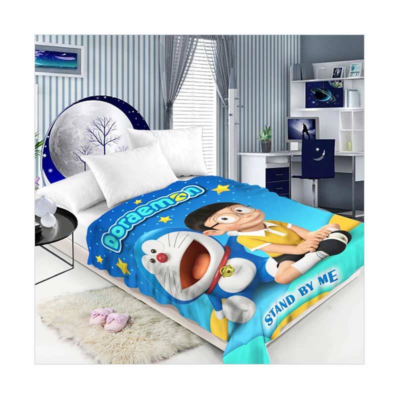 Polos Flanel Coklat Muda 160x200cm. Source · Monalisa Selimut Bulu Panel Doraemon .