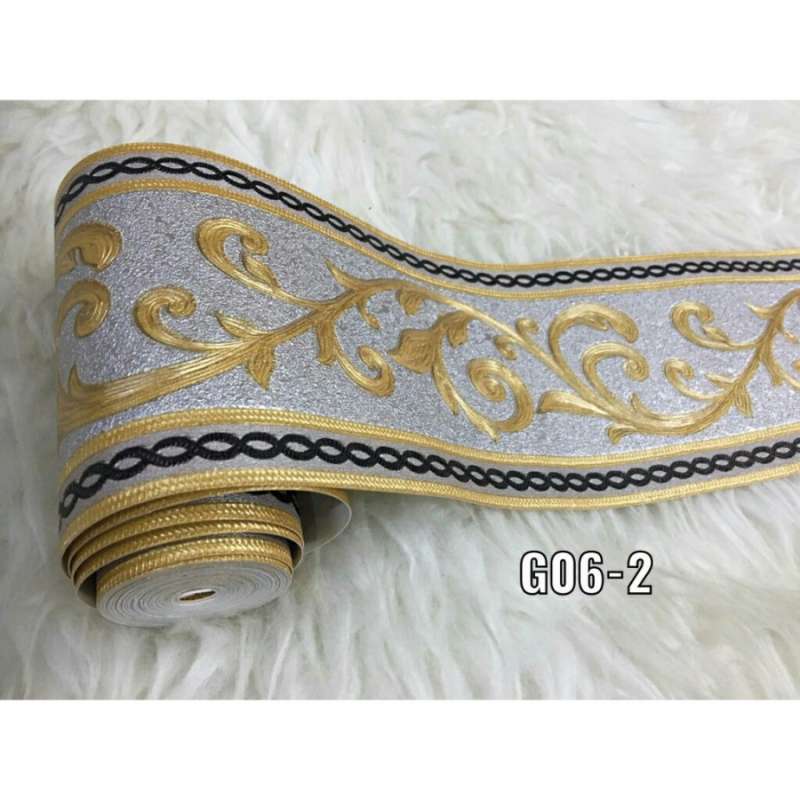 Jual Wallpaper Border List Klasik Minimalis Silver Gold 5mtr Terbaru Juni 2021 Blibli