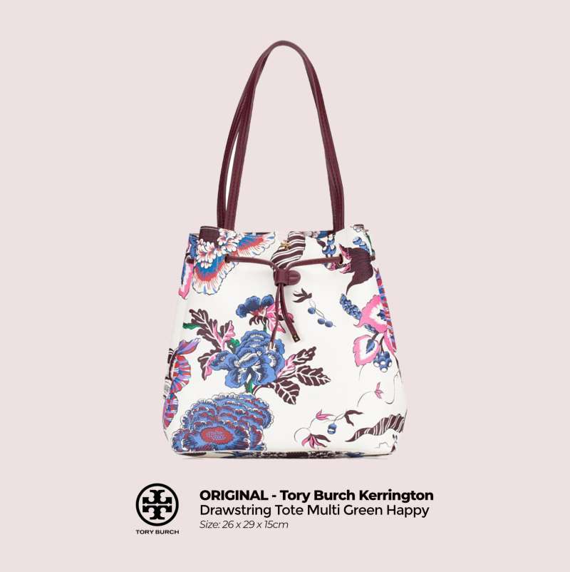 Tory burch kerrington drawstring tote sale