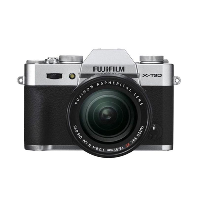 Fujifilm X-T20 18-55mm F2.8-4 R LM OIS Kamera Mirrorless - Silver