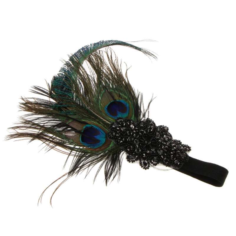 Promo Vintage Lady Peacock Feather 