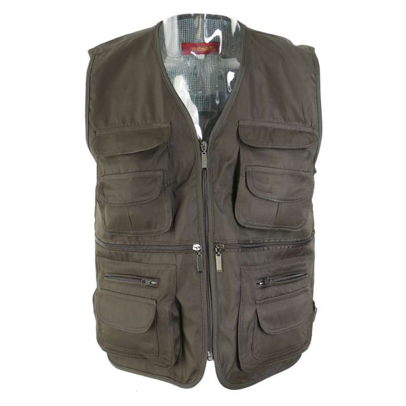 Men Fly Fishing Vest Multi-Pocket Vest 