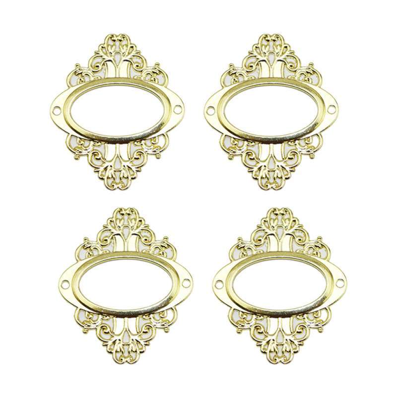 Promo 4PCS Vintage Drawer Label Tag Frame Label Holder Pull ...