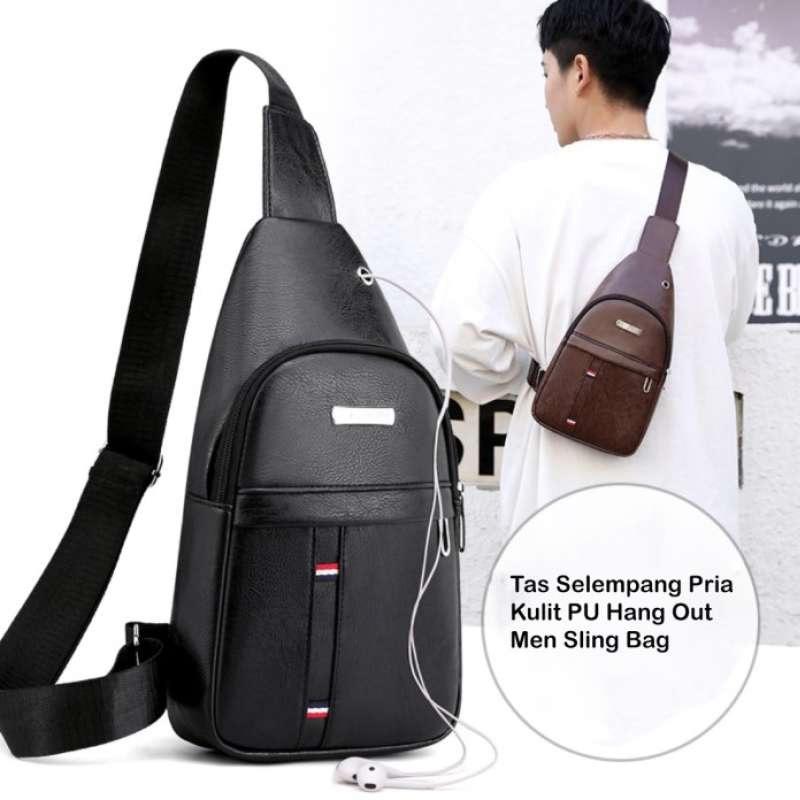 Ts162 Tas Selempang Pria Kulit Pu Hang Out Sling Bag Terbaru Agustus 2021 Harga Murah Kualitas Terjamin Blibli