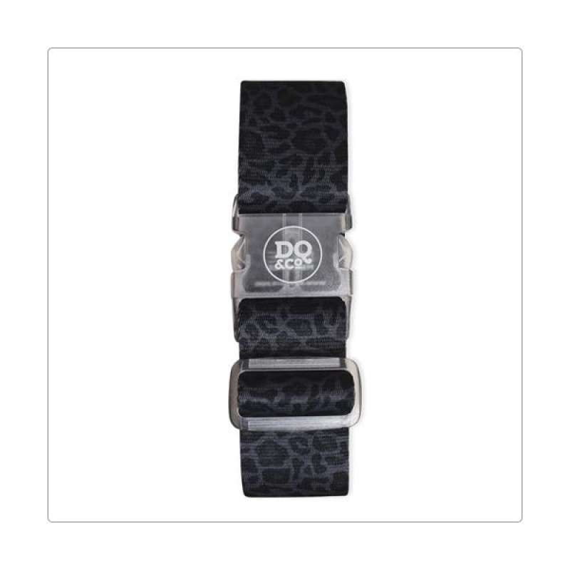 DQ)DQ luggage strap (black leopard 