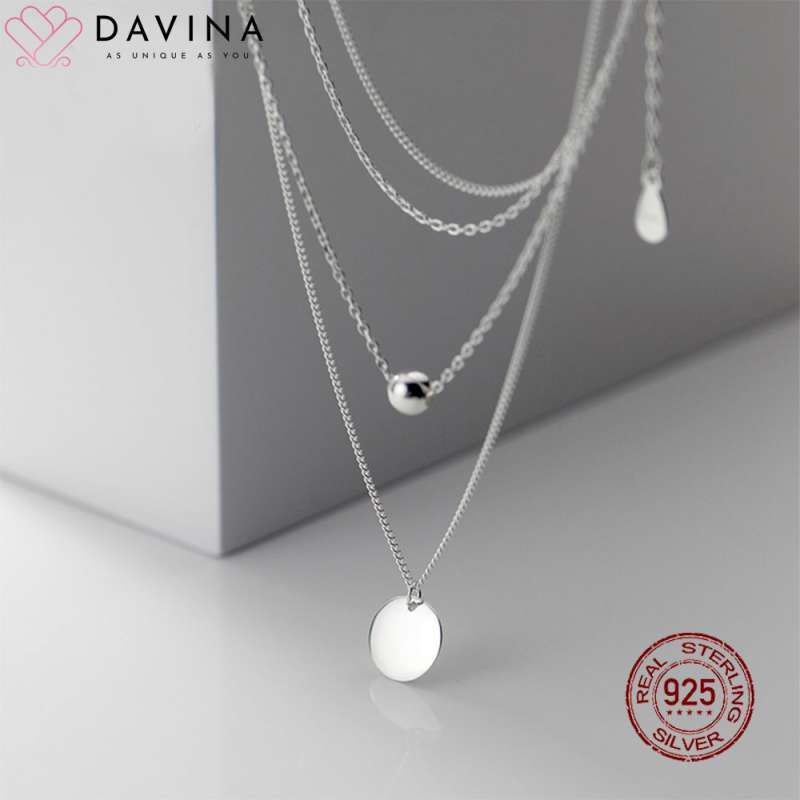 Promo Kalung Perak Asli DAVINA Alivia 