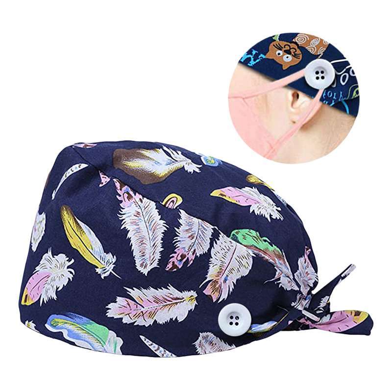 Promo WOMEN SCRUB HAT SWEATBAND CAP 