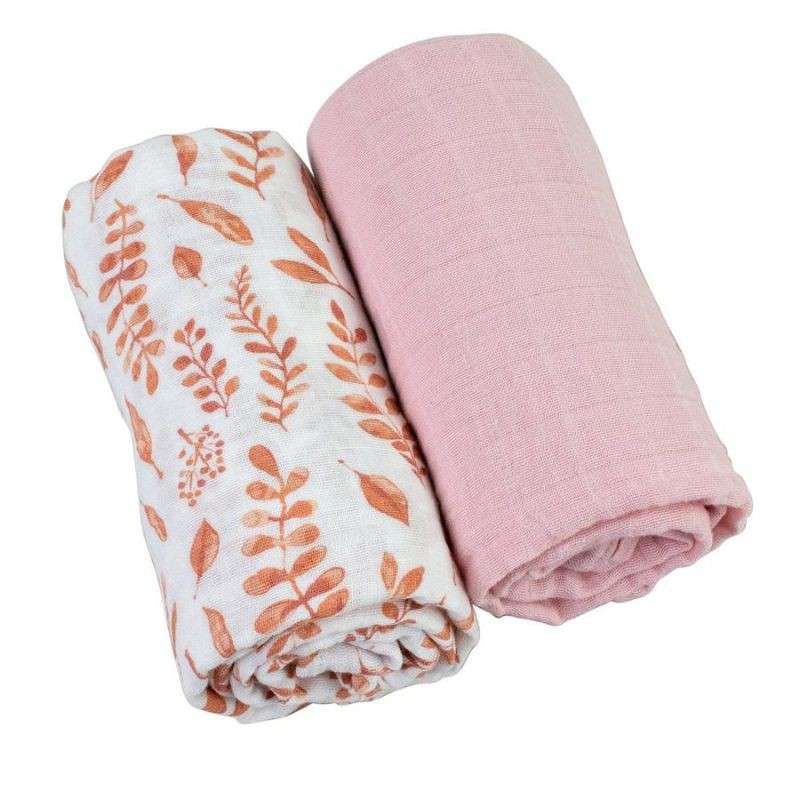 bebe au lait set of 4 muslin swaddle blankets