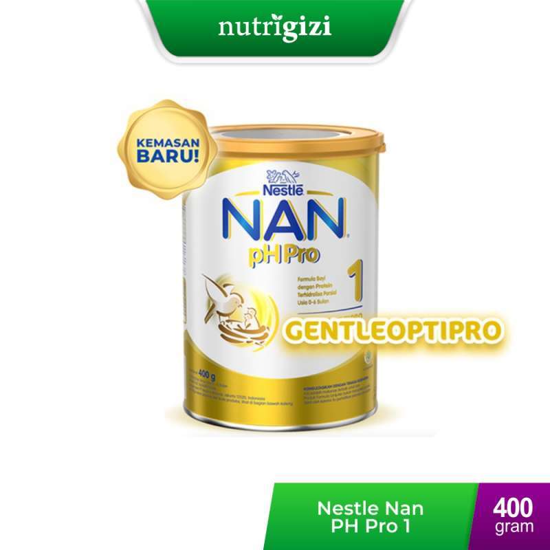 Nutrigizi Nestle Nan 1 PH Pro Susu Formula Bayi Alergi 0 6 Bulan 400 gram Kemasan Baru