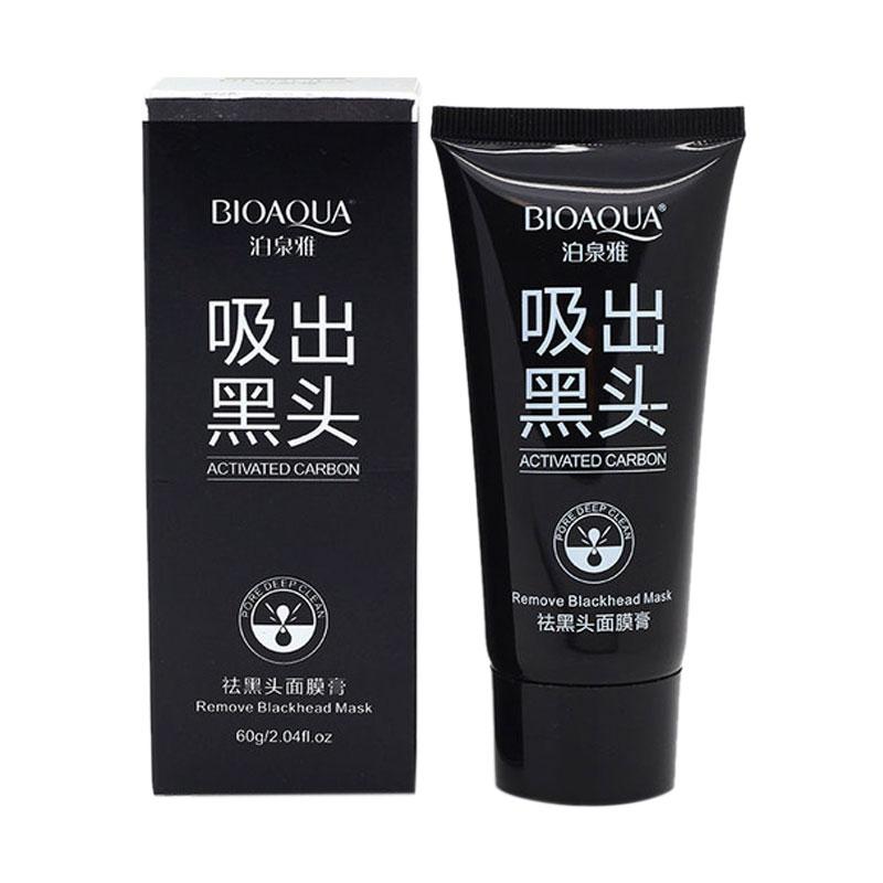 Jual Bioaqua Activated Carbon Remove Blackhead Mask Masker Wajah Penghilang Komedo Online Agustus 2020 Blibli Com