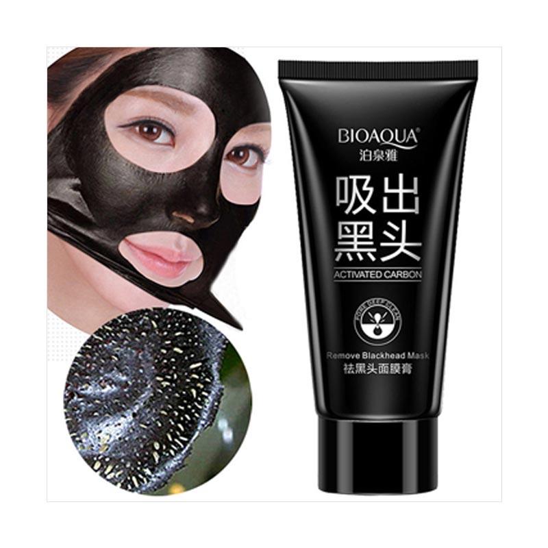 Jual Bioaqua Activated Carbon Remove Blackhead Mask Masker Wajah Penghilang Komedo Online Agustus 2020 Blibli Com
