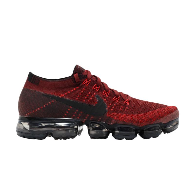 vapormax flyknit black and red