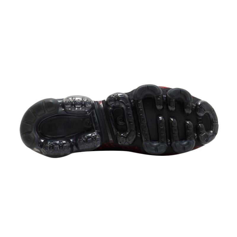 vapormax flyknit black and red