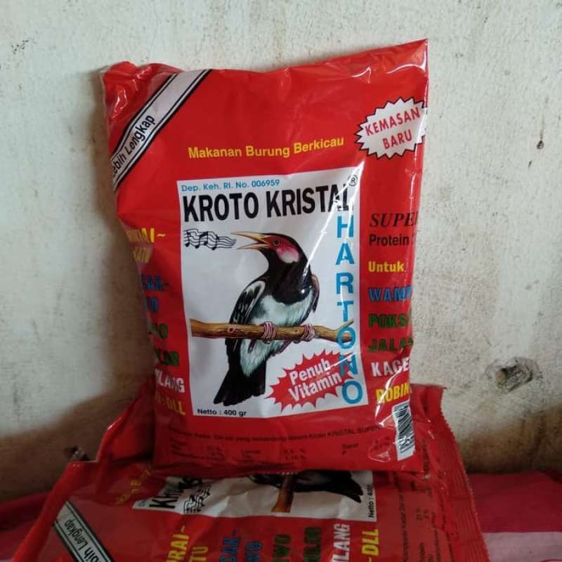 Jual PAKAN BURUNG | VOOR KROTO KRISTAL HARTONO | MAKANAN BURUNG JALAK | MURAI | PAKAN BURUNG MURAH di Seller SVC SHOP - Kab. Pasuruan, Jawa Timur | Blibli