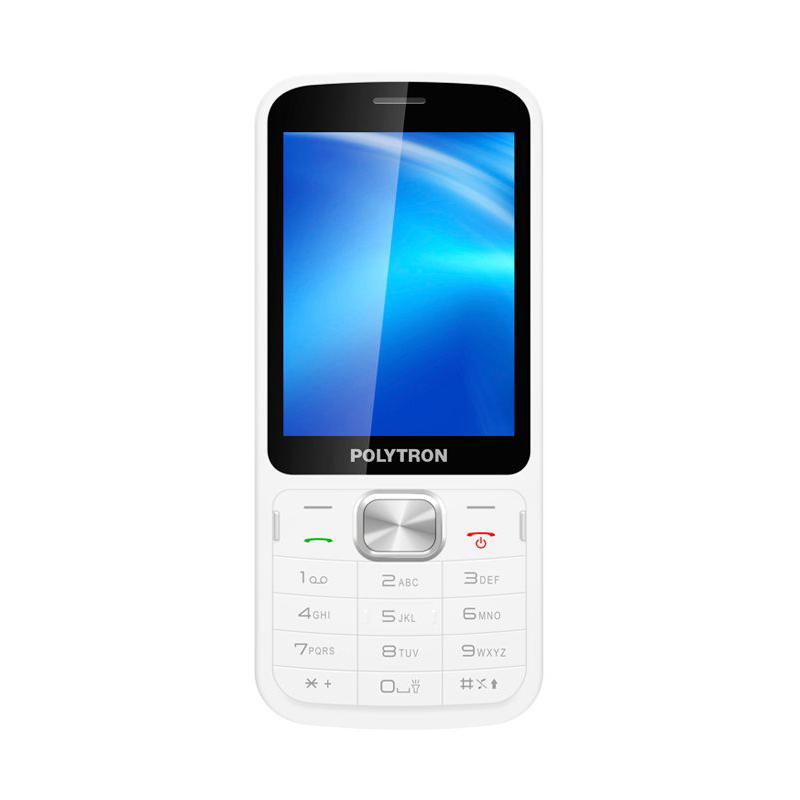 POLYTRON Candybar C281 Handphone - White [Dual SIM]