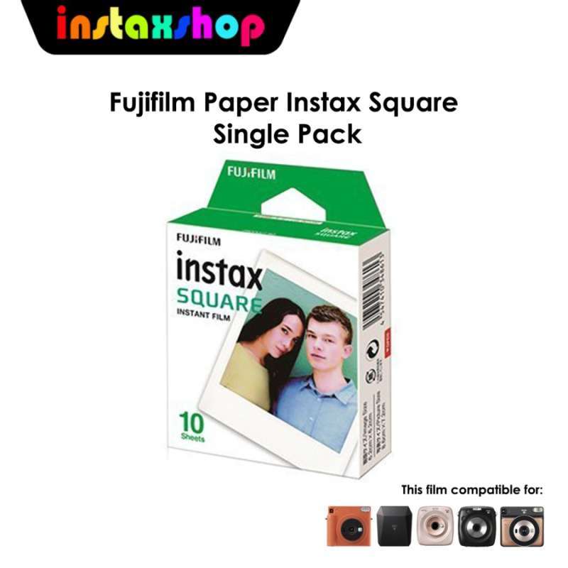 INSTAXSHOP Fujifilm Instax Square Paper SinglePack For SQ10, SQ20, SQ6  SP3 Isi 10 Lembar